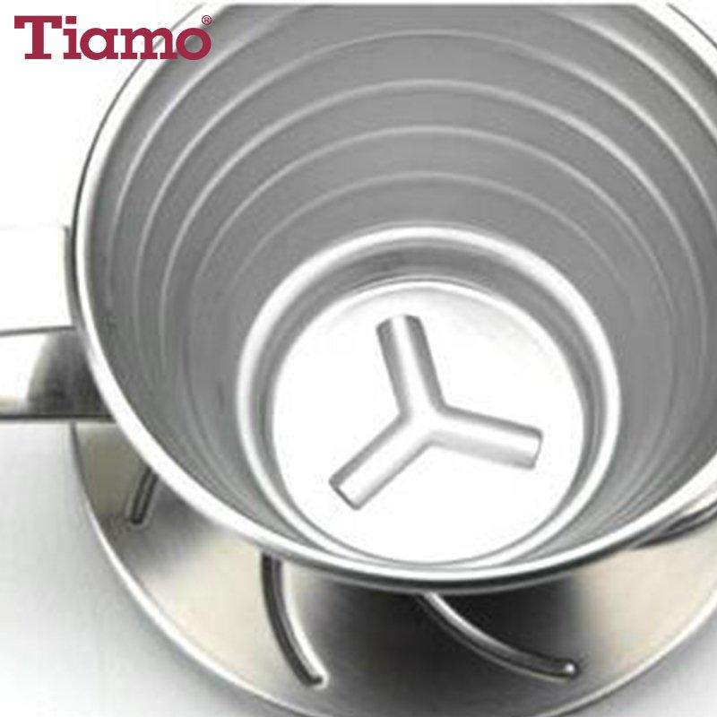 Tiamo K02 Stainless Steel Coffee Dripper for 2-4 Cups (HG5050)