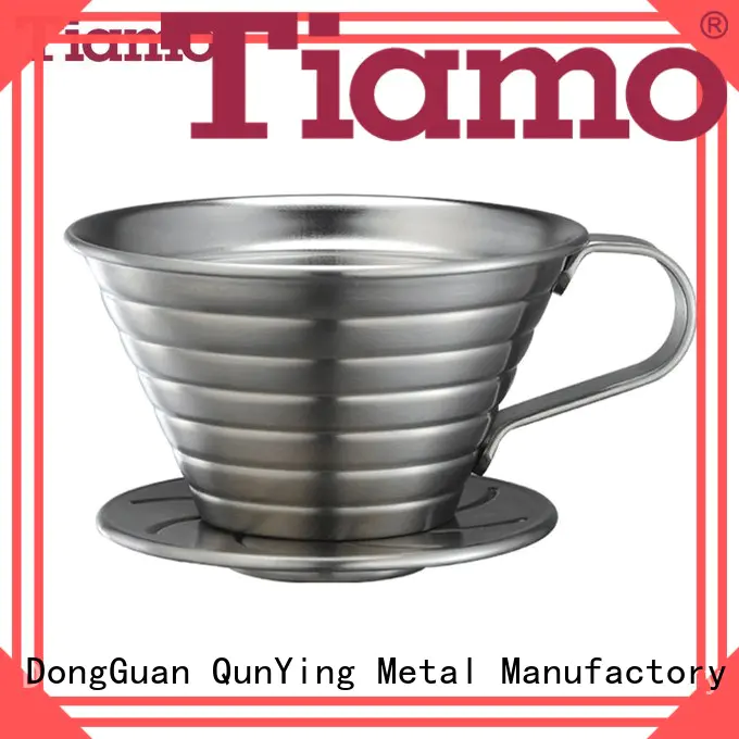 nonhandle stainless steel coffee dripper best Tiamo company