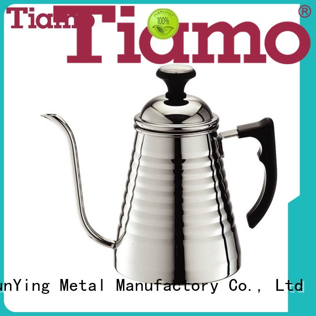 Tiamo good quality stainless steel coffee pot cheap for coffee shop