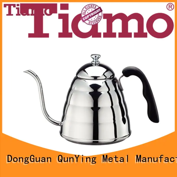 Tiamo mirror stainless steel coffee pot personalized for coffee shop