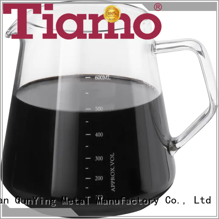 Tiamo 400mlhg2188 glass coffee carafe supply for importer