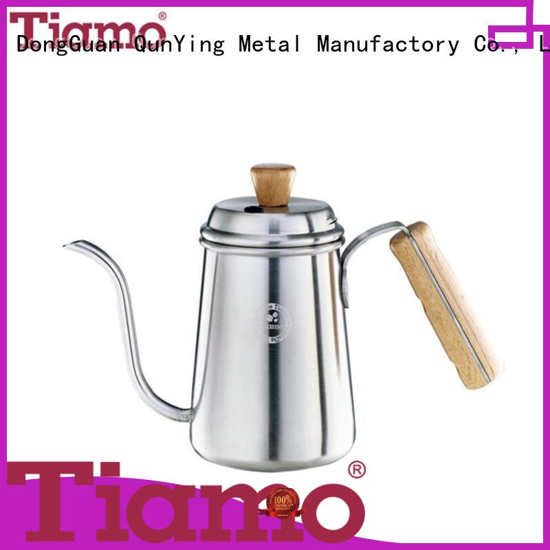 Stainless steel coffee pot w/ wooden handle 0.7L (Stain) (HA1656ST)
