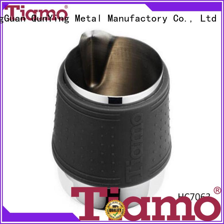 Silicone Rubber Non-Handle Stainless Steel Milk Pitcher (HC7063)