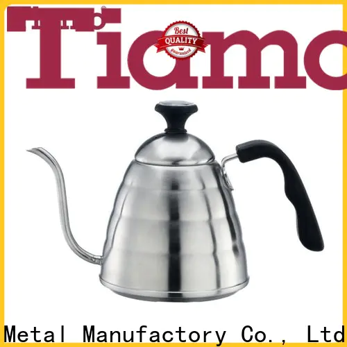 Tiamo black coffee pots on sale customized for dealer