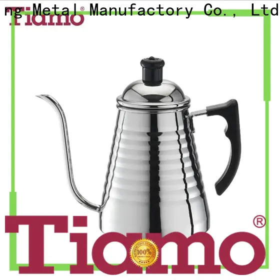 Tiamo satin small coffee pot customized for reseller
