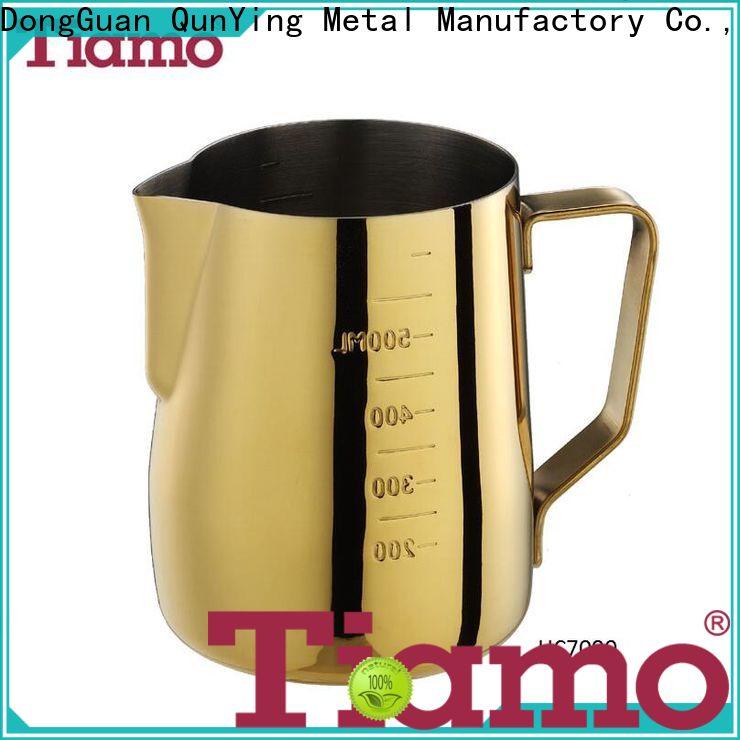 Tiamo coating metal milk jug exporter for retailer