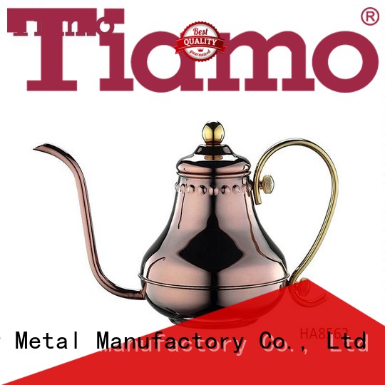 Tiamo long small coffee pot customized for coffee shop