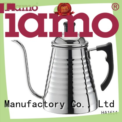 Tiamo ha1656bk stainless steel coffee pot cheap for coffee shop