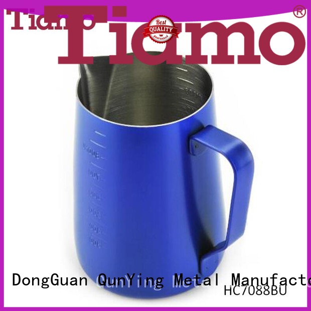 #1326 950cc Unique Color Non-Stick Milk Pitcher w/ scale (HC7088BU)