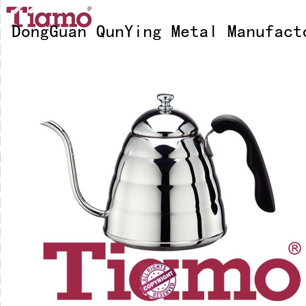 Tiamo good quality stainless steel coffee pot personalized for reseller