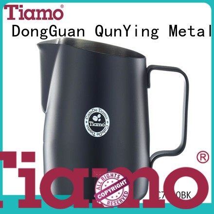 most popular stainless steel milk frothing jug exporter for reseller Tiamo