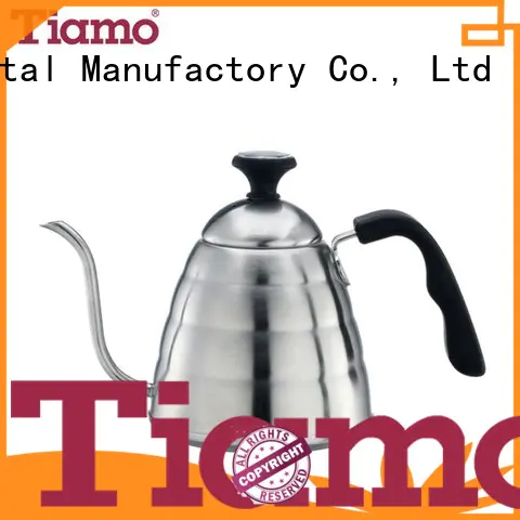 Tiamo good quality stainless steel coffee pot customized for reseller
