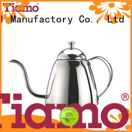 Tiamo good quality stainless steel coffee pot personalized for coffee shop