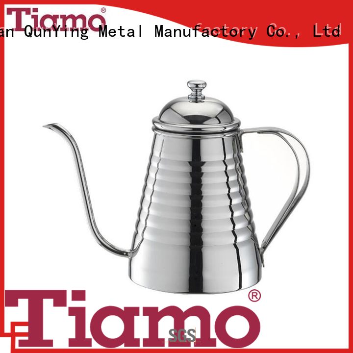 Tiamo best stainless steel coffee pot personalized for dealer
