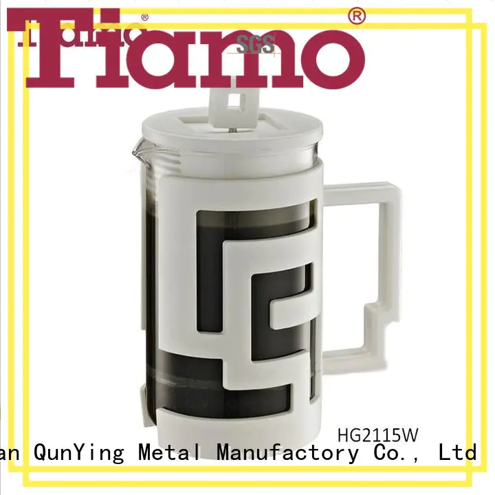 Tiamo Thermal Shock Resistant French Press - White 800ml (HG2115W)