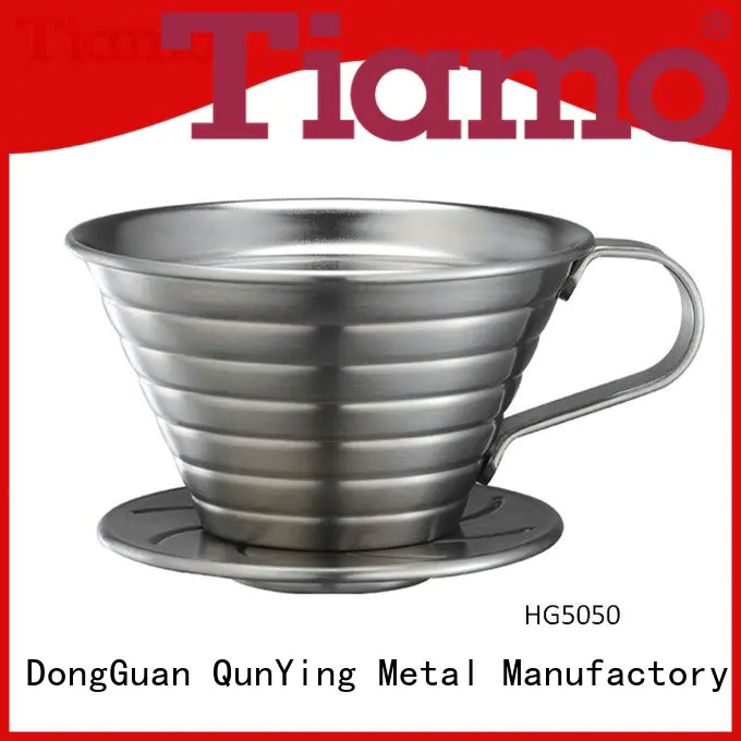 Quality Tiamo Brand stainless steel coffee dripper best