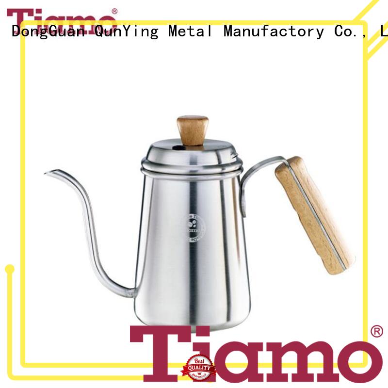 Tiamo good quality stainless steel coffee pot personalized for dealer
