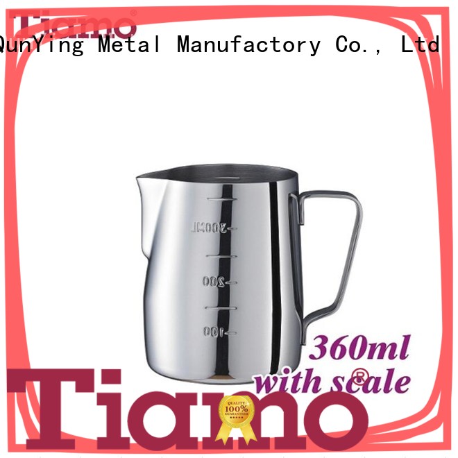 Tiamo new metal milk jug producer for retailer