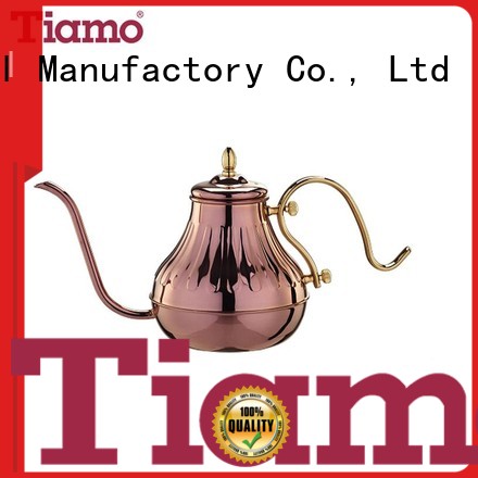 Tiamo new design stainless steel coffee pot personalized for coffee shop