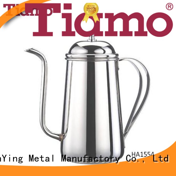 Tiamo good quality stainless steel coffee pot personalized for dealer