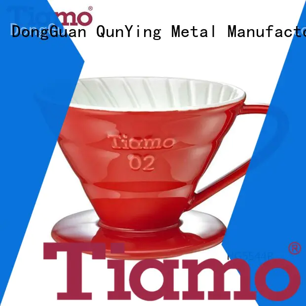 stainless steel coffee dripper resistant ceramic coffee dripper Tiamo Brand