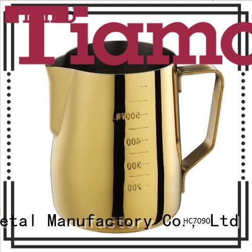 stainless steel jug hot selling tiamo timing milk pitcher manufacture