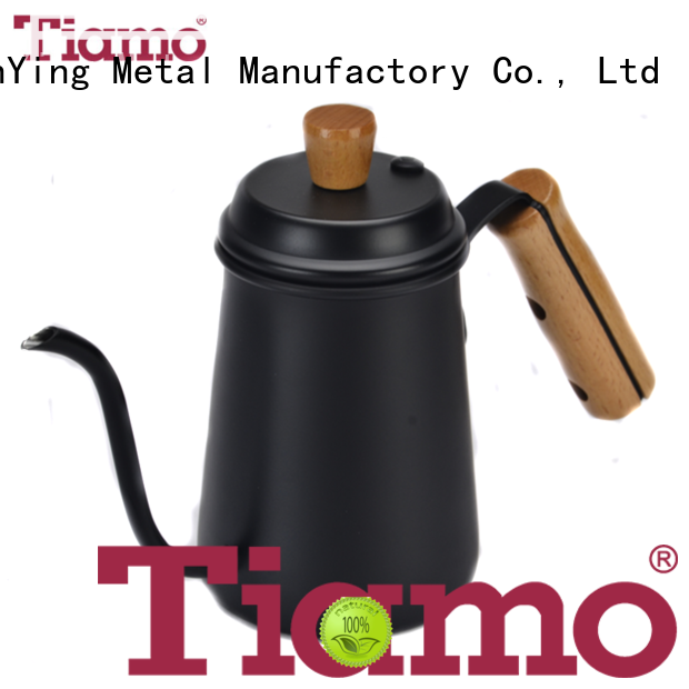 Tiamo new design stainless steel coffee pot customized for reseller