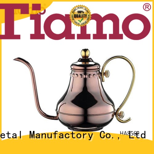 Tiamo bronzed best coffee pot customized for coffee shop