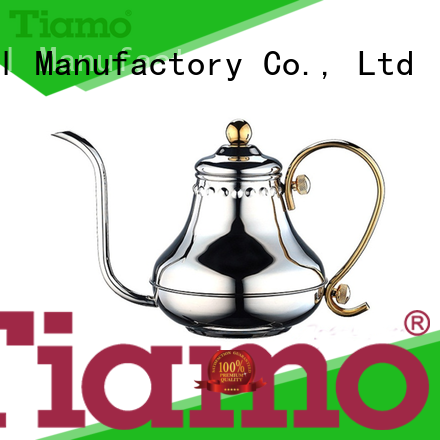 Tiamo bronzed best coffee pot customized for dealer