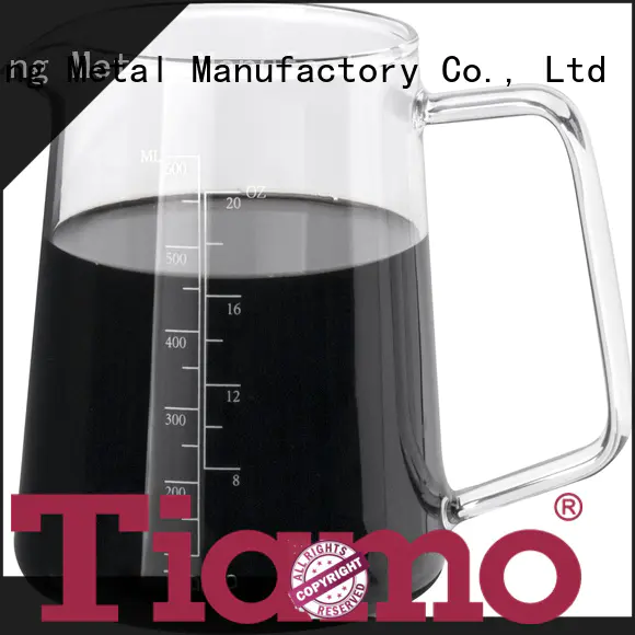 Tiamo 600ml glass coffee carafe for importer