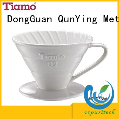 pitcher steel stainless steel coffee dripper Tiamo manufacture