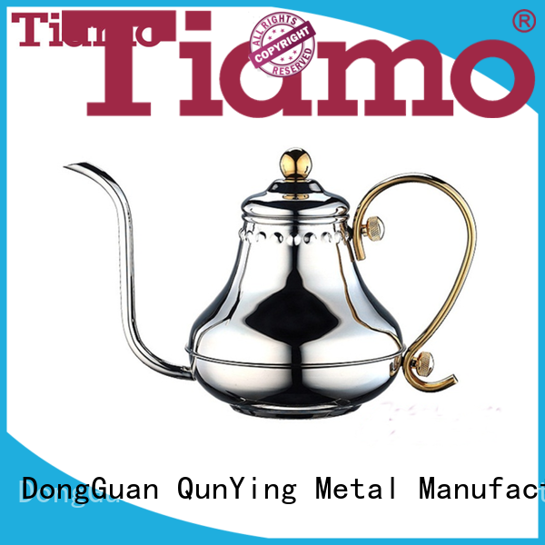 Tiamo stainless best coffee pot customized for dealer