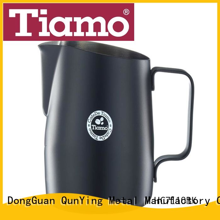 stainless steel jug shape Tiamo Brand milk pitcher