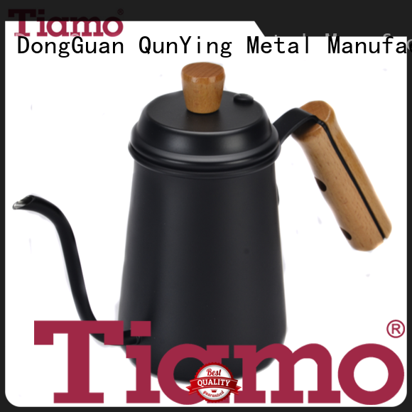 Tiamo 8mm stainless steel coffee pot personalized for dealer