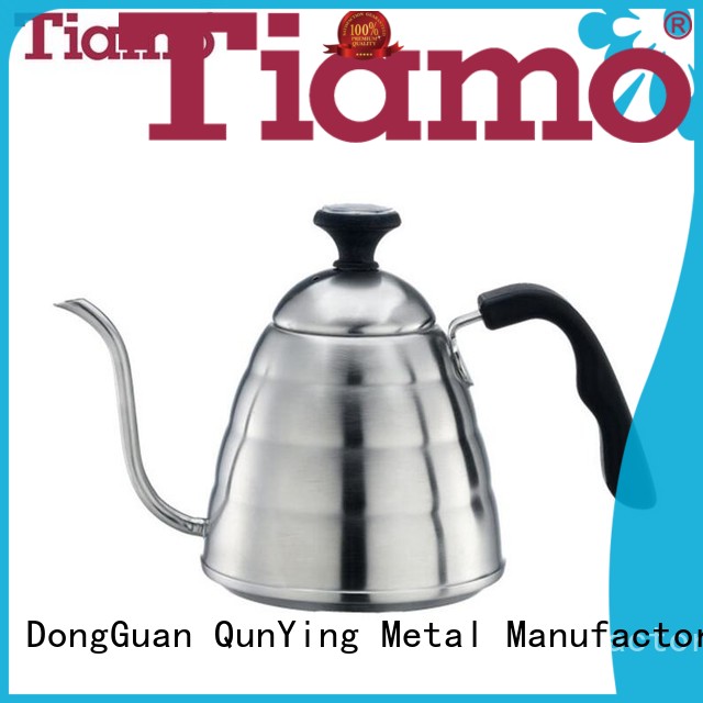 Tiamo black small coffee pot customized for coffee shop