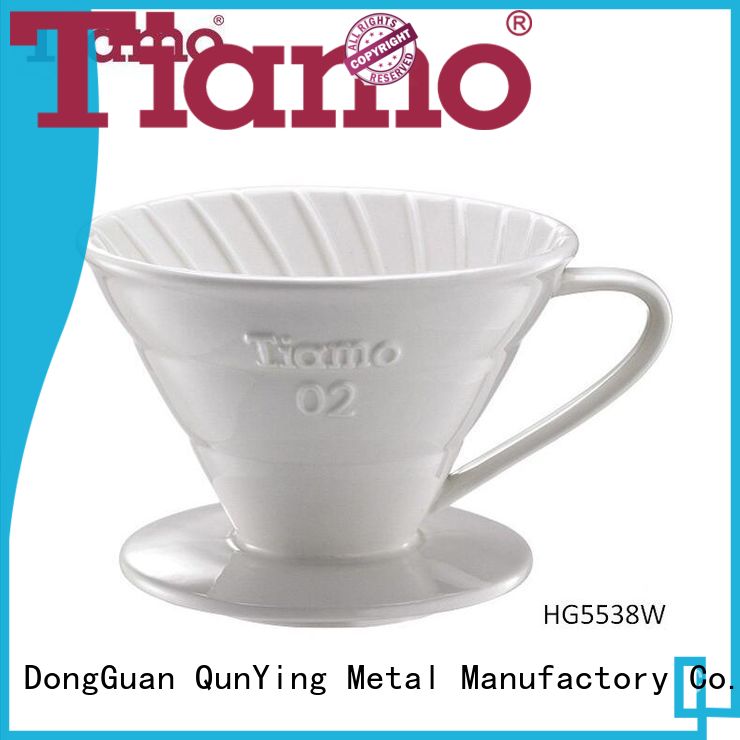 Tiamo steel pour over coffee filter one-stop services for sale