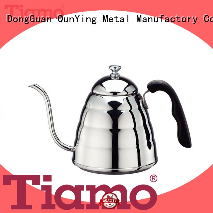 Tiamo good quality stainless steel coffee pot personalized for reseller