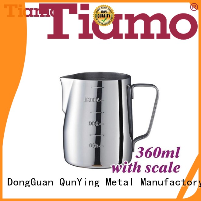 Tiamo black milk pitcher exporter for retailer