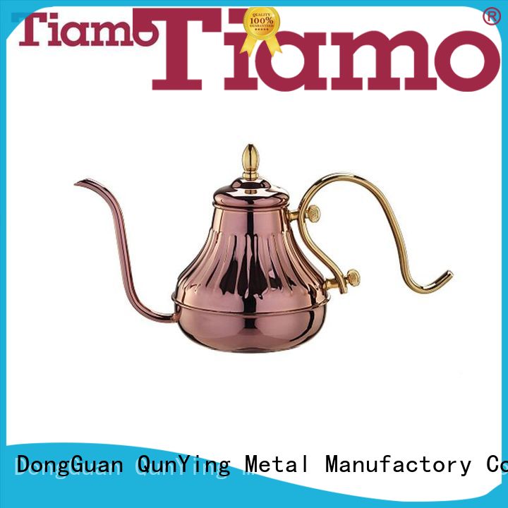 Tiamo black best coffee pot customized for reseller