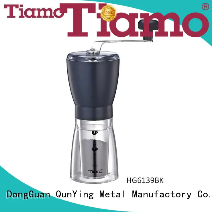 Tiamo glass small coffee grinder international market for coffee shop
