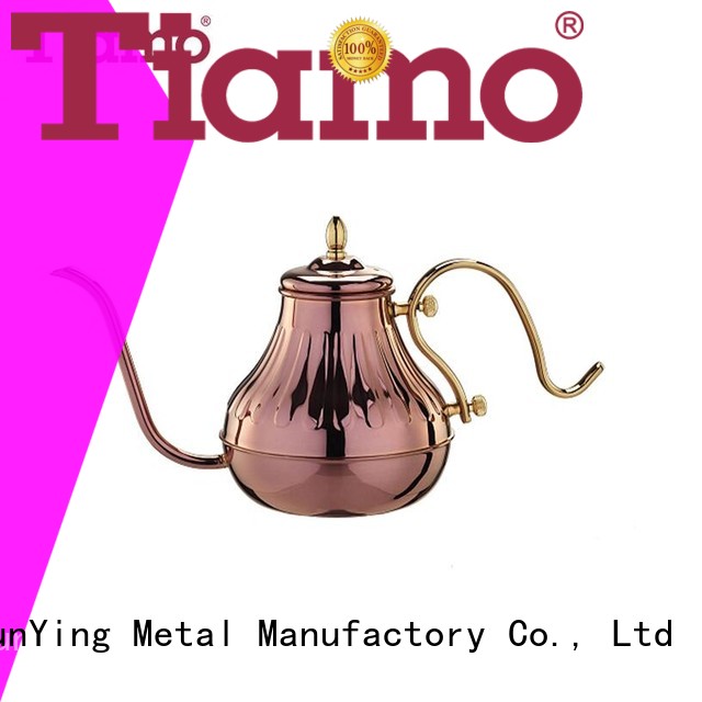 Tiamo 8mm stainless steel coffee pot cheap for reseller