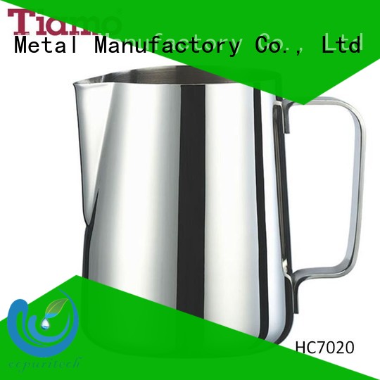 stainless steel jug 300ml blue Tiamo Brand milk pitcher
