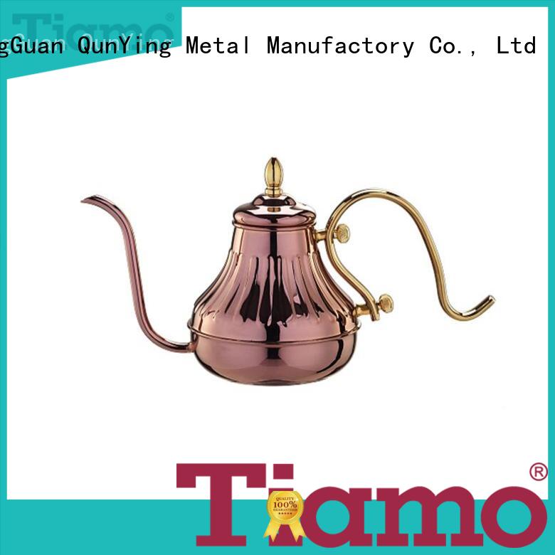 Tiamo best stainless steel coffee pot cheap for reseller